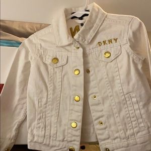 White jean jacket